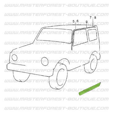 Türschwellerleiste vorne links Suzuki Santana Samurai