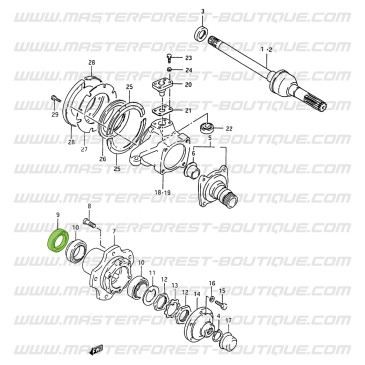 Joint spi de roulement de roue avant Suzuki Santana Samurai
