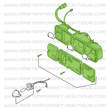 Luz trasera derecha enchufe redondo Suzuki Santana Samurai