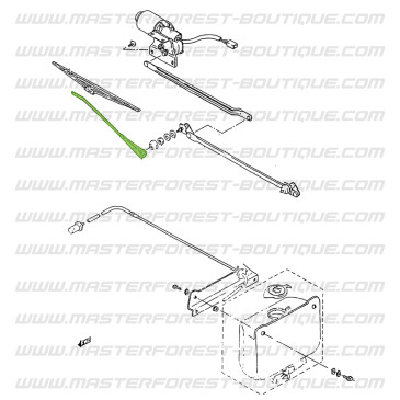 Braccio del tergicristalli Suzuki Santana Samurai