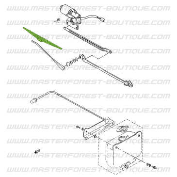 Escobilla de limpiaparabrisas Suzuki o Santana Samurai