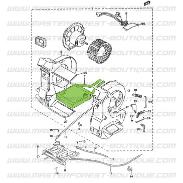Radiador da Chaufagem Espanhol – Suzuki Santana Samurai