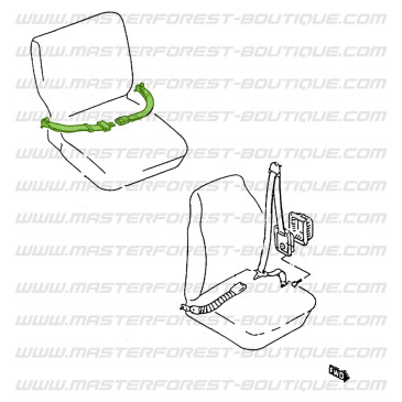 2-Punkt-Sicherheitsgurt hinten Suzuki Santana Samurai