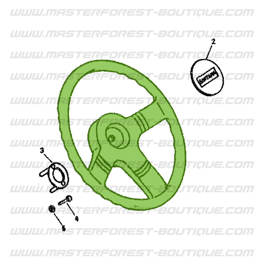 Couvre-Colonne De Direction SUZUKI SAMURAI (Japon & Santana) - Réf. 48400-80350-5ES - LHD - Neuf
