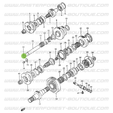 O-Ring der Vorgelegewelle des Verteilergetriebes Suzuki Santana Samurai