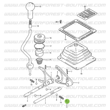 Vite di bloccaggio della molla riduttore Suzuki Santana Samurai