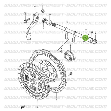 Mola do garfo da embraiagem Suzuki Santana Samurai