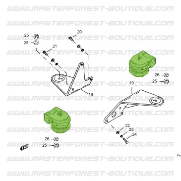 Silent Block Motorhalterung Suzuki Santana Samurai D und TD